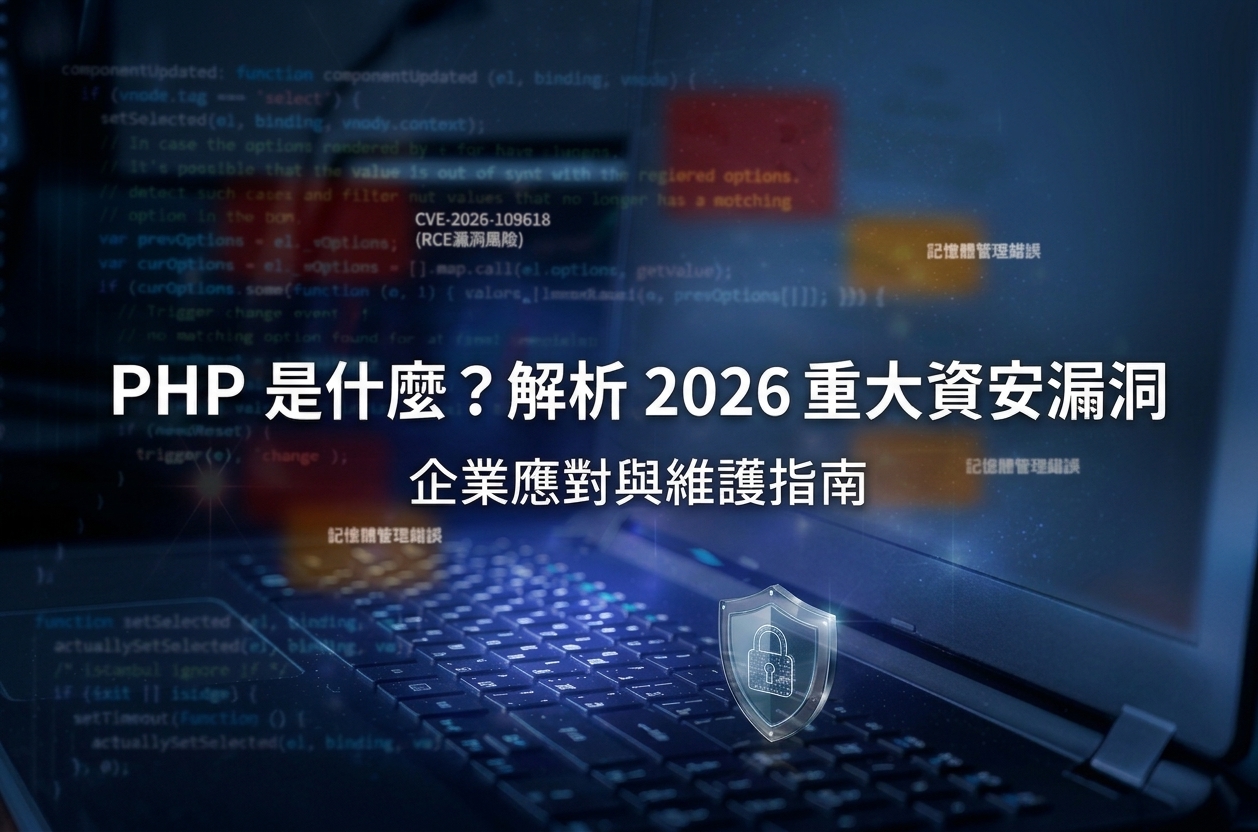 PHP是什麼？解析 2026 全球 PHP 重大資安漏洞：企業網站如何因應與維護？